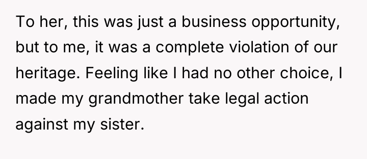 To her, this was just a business opportunity, but to...