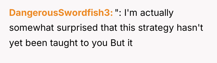 DangerousSwordfish3 ": I'm actually somewhat surprised that this strategy hasn't...