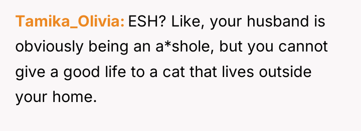 Tamika_Olivia ESH? Like, your husband is obviously being an a*shole,...