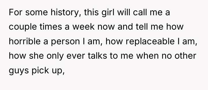 For some history, this girl will call me a couple...