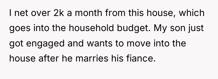 I net over 2k a month from this house, which...