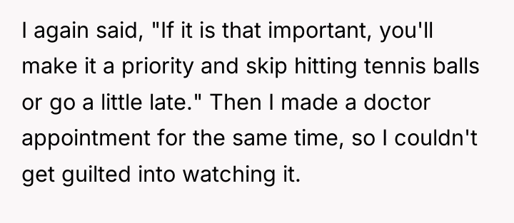 I again said, "If it is that important, you'll make...