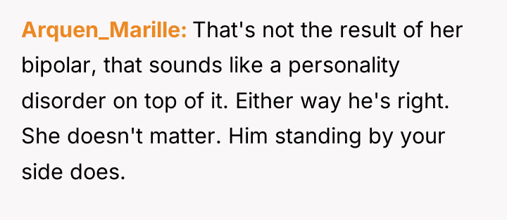 Arquen_Marille That's not the result of her bipolar, that sounds...