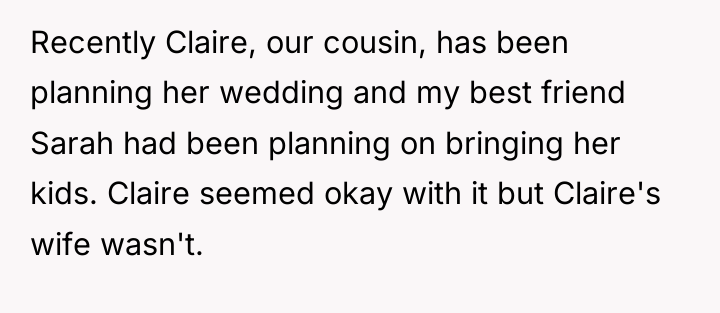 Recently Claire, our cousin, has been planning her wedding and...