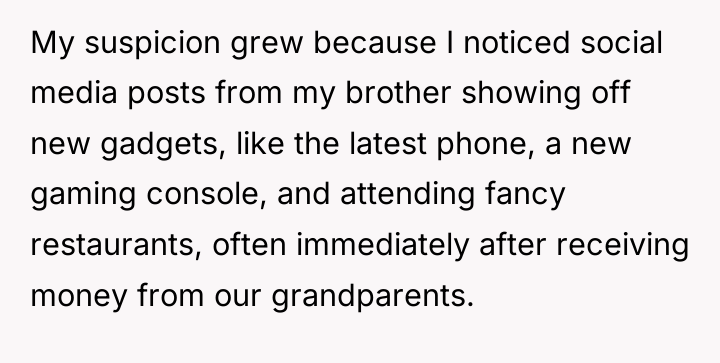 My suspicion grew because I noticed social media posts from...