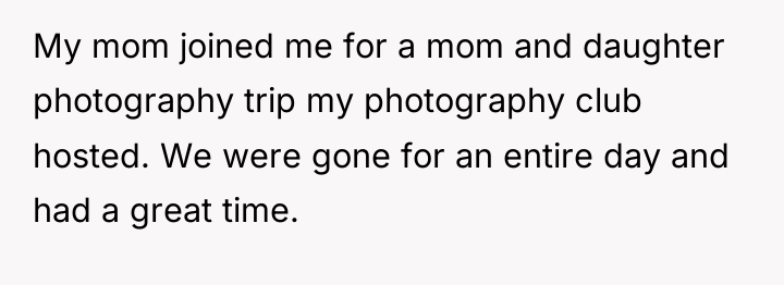 My mom joined me for a mom and daughter photography...