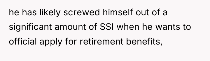 he has likely screwed himself out of a significant amount...