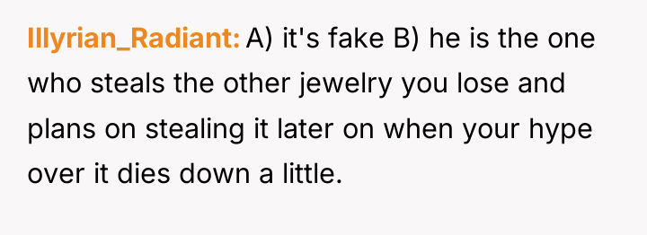 Illyrian_Radiant A) it's fake B) he is the one who...