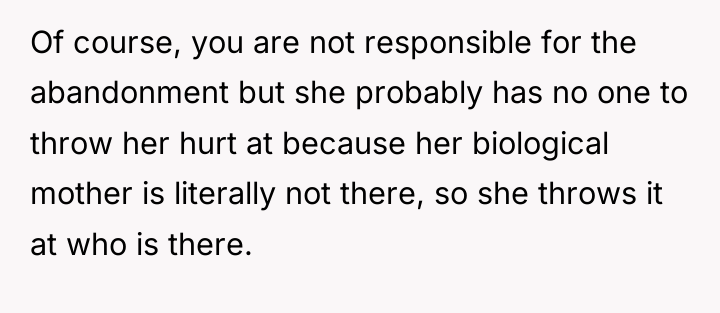 Of course, you are not responsible for the abandonment but...