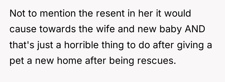 Not to mention the resent in her it would cause...