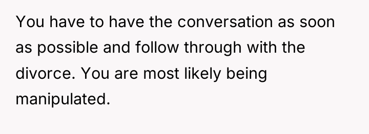 You have to have the conversation as soon as possible...