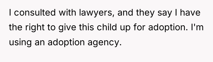 I consulted with lawyers, and they say I have the...