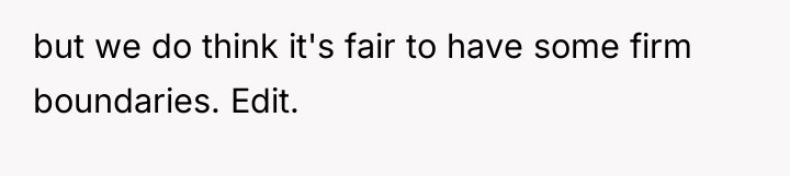 but we do think it's fair to have some firm...