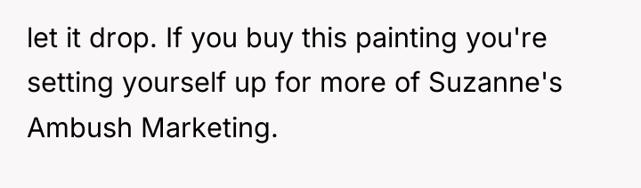 let it drop. If you buy this painting you're setting...