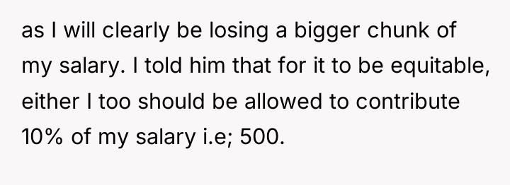 as I will clearly be losing a bigger chunk of...