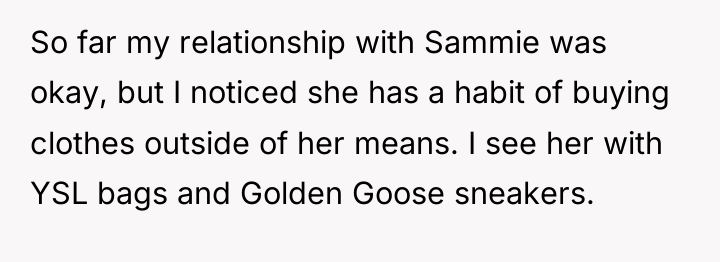 So far my relationship with Sammie was okay, but I...