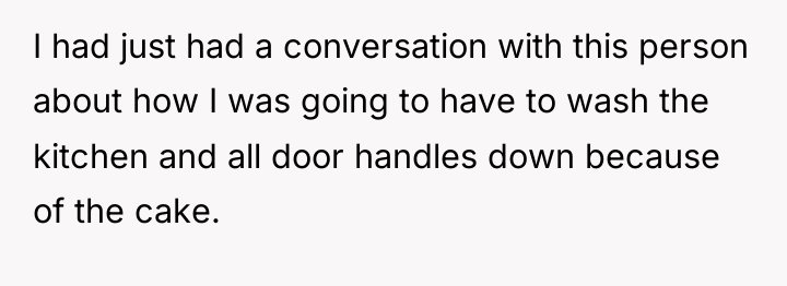 I had just had a conversation with this person about...