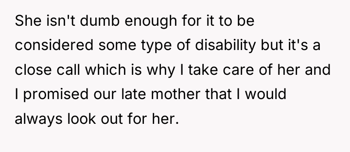 She isn't dumb enough for it to be considered some...