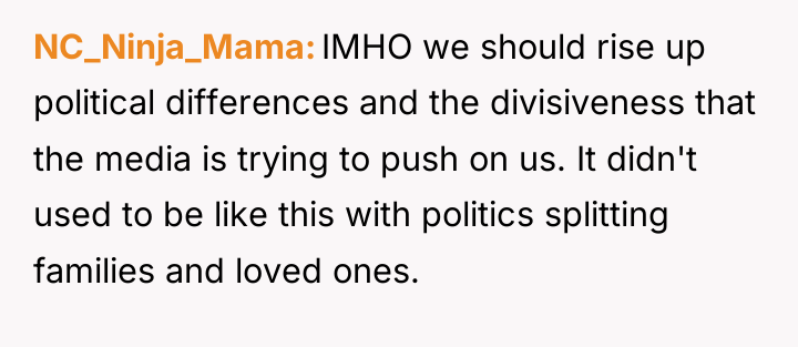NC_Ninja_Mama IMHO we should rise up political differences and the...