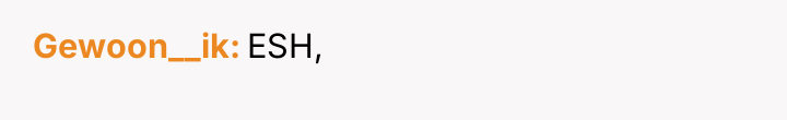 Gewoon__ik ESH,