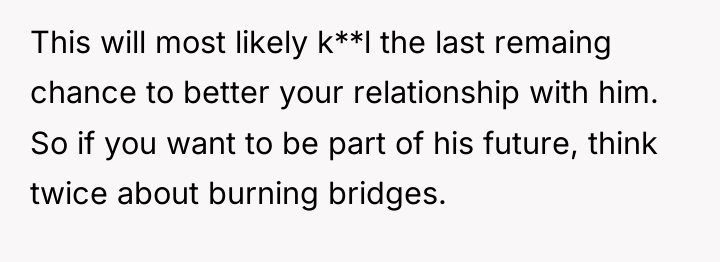 This will most likely k**l the last remaing chance to...