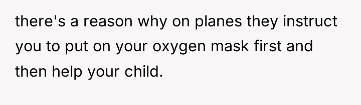 there's a reason why on planes they instruct you to...