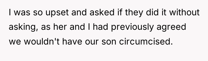 I was so upset and asked if they did it...