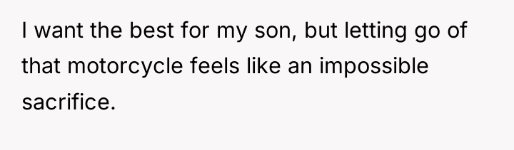 I want the best for my son, but letting go...