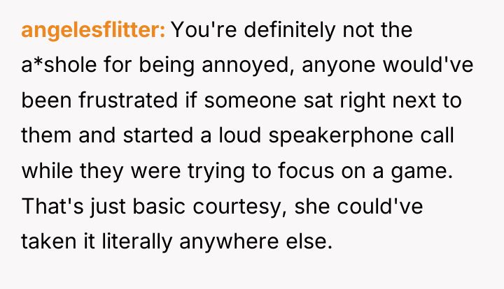 angelesflitter You're definitely not the a*shole for being annoyed, anyone...