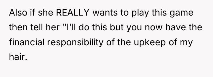 Also if she REALLY wants to play this game then...