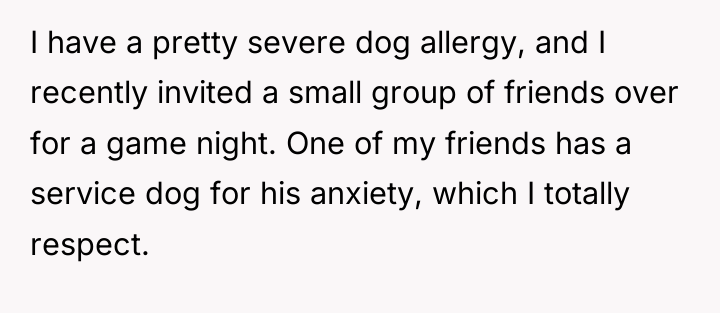 I have a pretty severe dog allergy, and I recently...