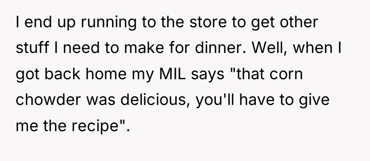 I end up running to the store to get other...