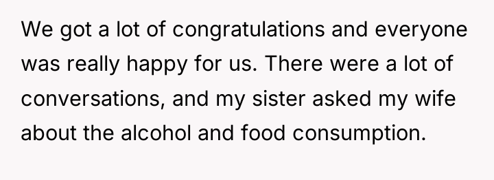 We got a lot of congratulations and everyone was really...