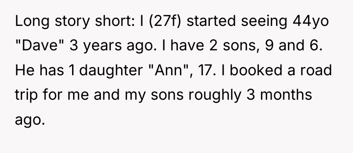 Long story short: I (27f) started seeing 44yo "Dave" 3...