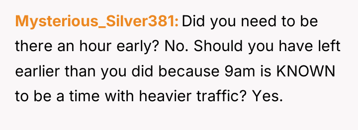Mysterious_Silver381 Did you need to be there an hour early?...