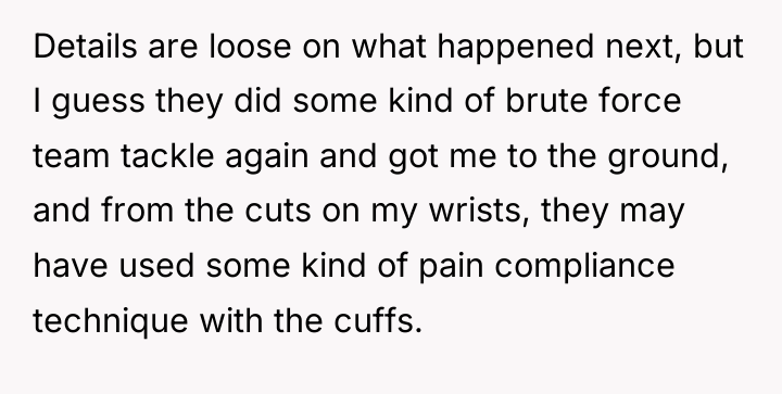 Details are loose on what happened next, but I guess...