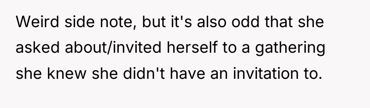 Weird side note, but it's also odd that she asked...