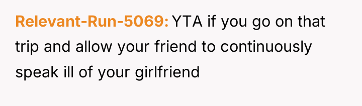 Relevant-Run-5069 YTA if you go on that trip and allow...