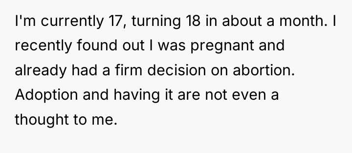 I'm currently 17, turning 18 in about a month. I...