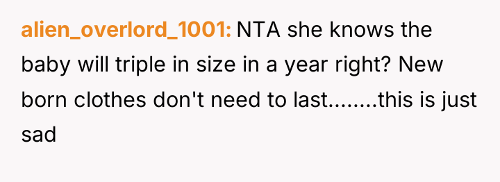alien_overlord_1001 NTA she knows the baby will triple in size...