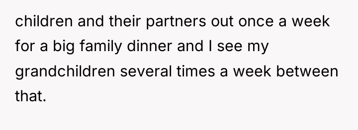children and their partners out once a week for a...