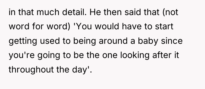 in that much detail. He then said that (not word...