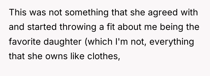 This was not something that she agreed with and started...