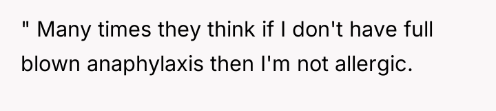 " Many times they think if I don't have full...