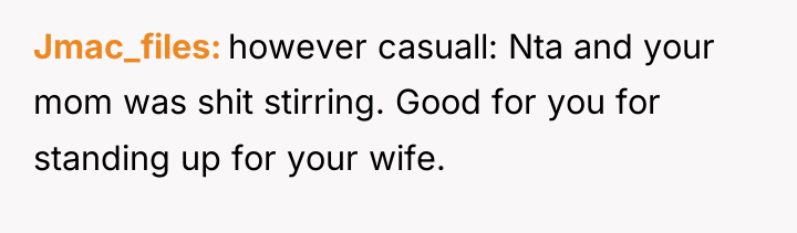 Jmac_files however casuall: Nta and your mom was shit stirring....