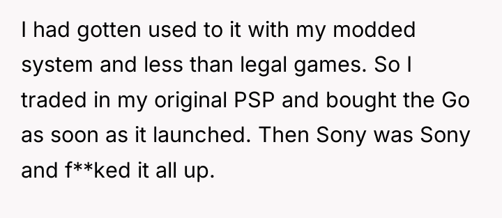 I had gotten used to it with my modded system...