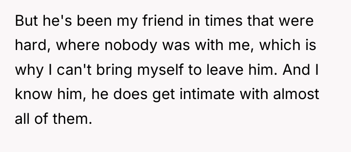But he's been my friend in times that were hard,...