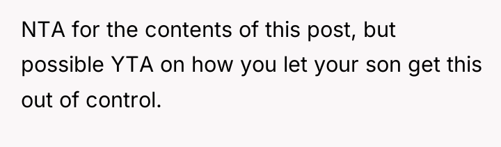 NTA for the contents of this post, but possible YTA...