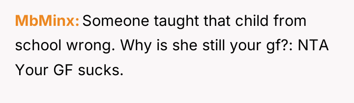 MbMinx Someone taught that child from school wrong. Why is...
