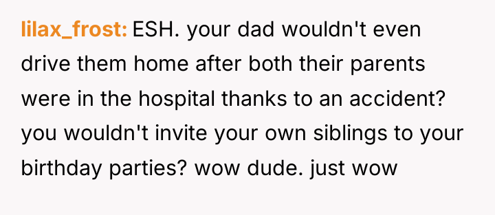 lilax_frost ESH. your dad wouldn't even drive them home after...